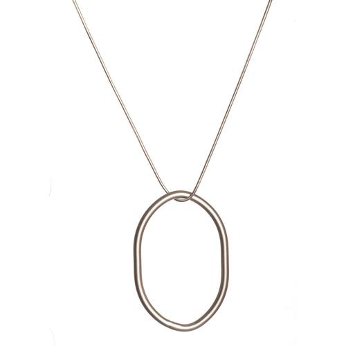 Nil Long Necklace: Silver
