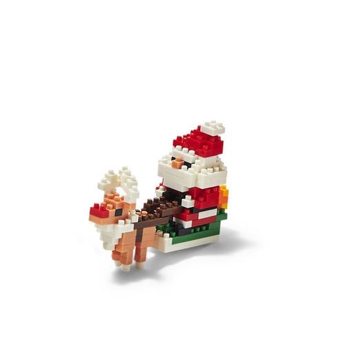 Festive Friends Building Block Set: Santa & Sleigh