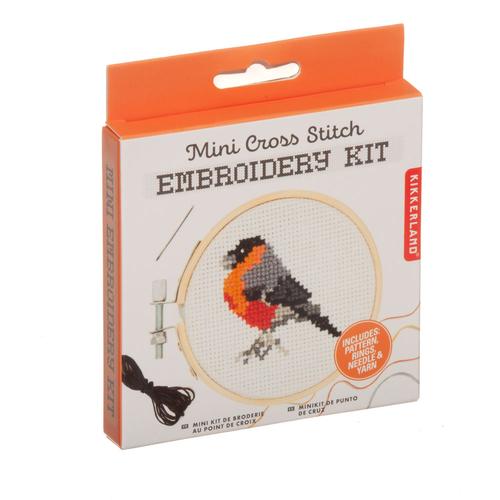 Mini Cross Stitch Embroidery Kit: Bird