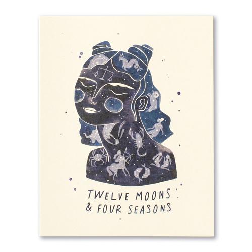 Birthday Card: Twelve Moons
