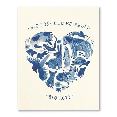 Pet Sympathy Card: Big Loss