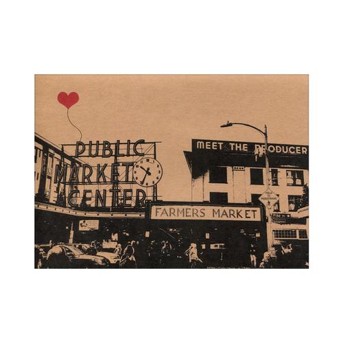 Seattle Greeting Card: Pike Place Market