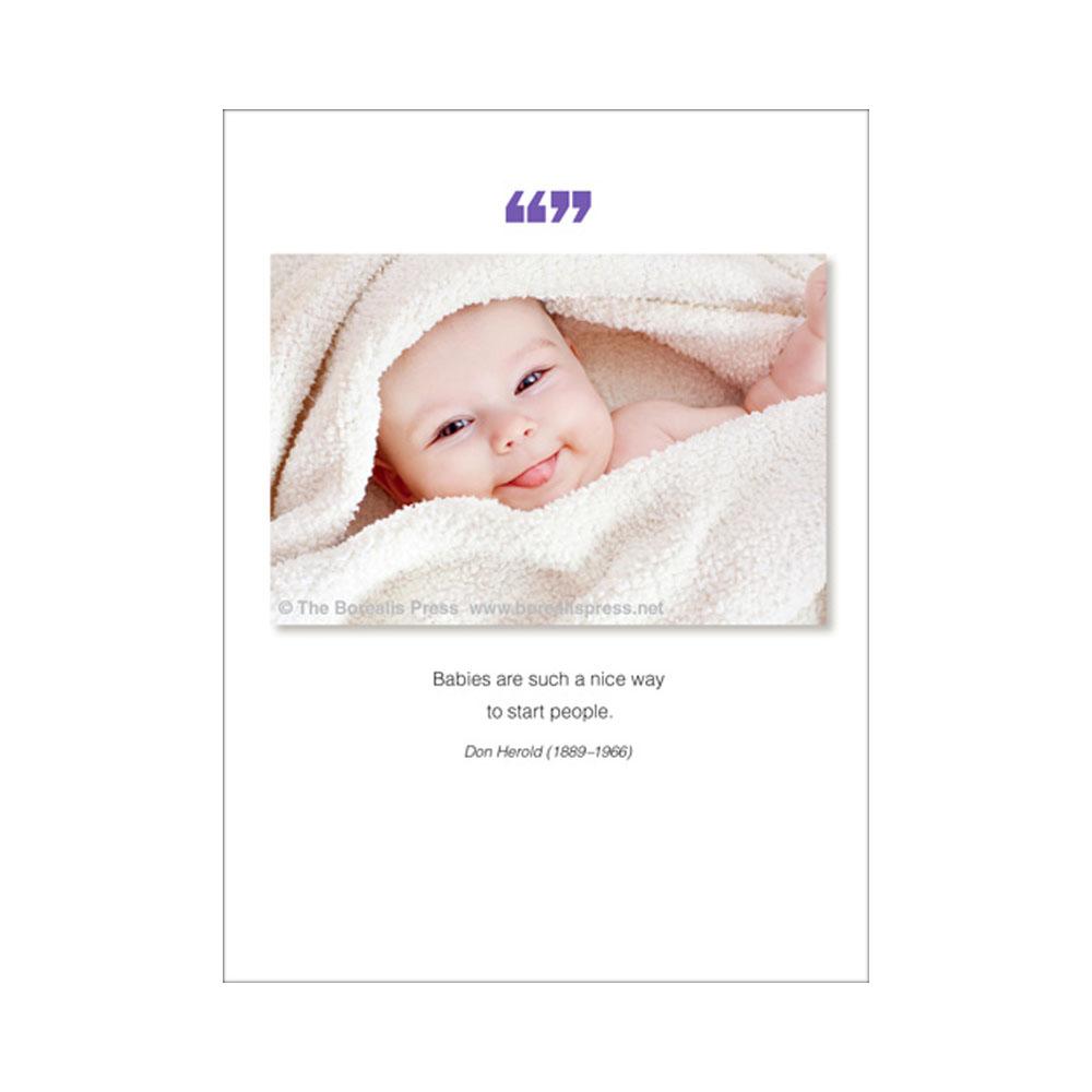  New Baby Card : Babies Are Such A Nice Way