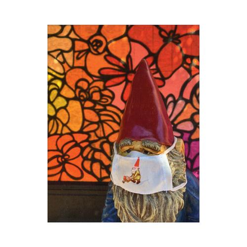 Gnome Seattle Postcard: Mask/Venue Ballard Mural