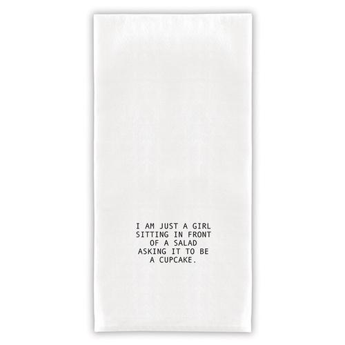 Face to Face Thirsty Boy Towel: I'm Just a Girl