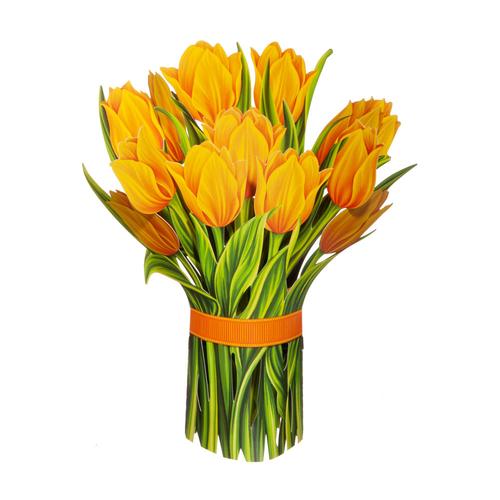 PopUp Flower Bouquet: Yellow Tulips