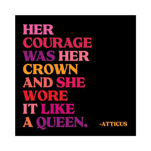 Greeting Card: Courage Was Her Crown