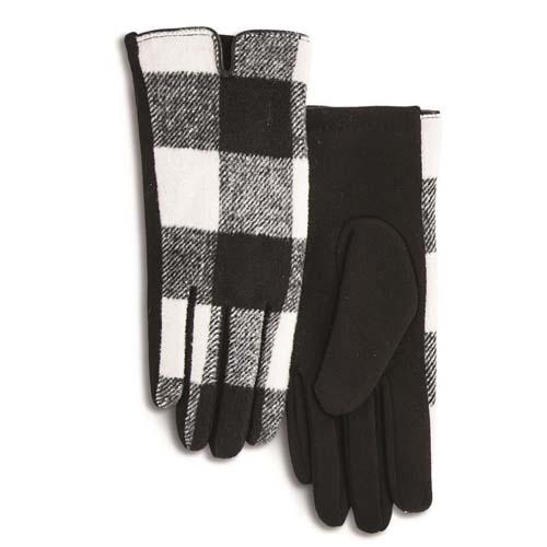 Winter Vibes Gloves: Black/White
