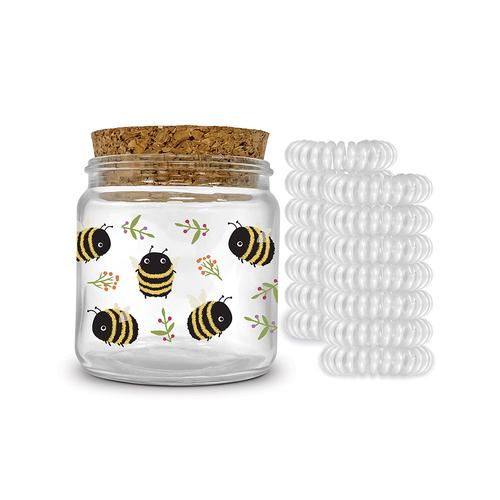 Spiral Hair Ties: Buzzy Bees