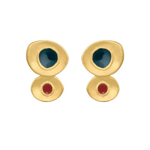 Favorita Colors Earrings: Duo/Gold
