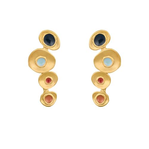 Favorita Colors Earrings: Quadro/Gold
