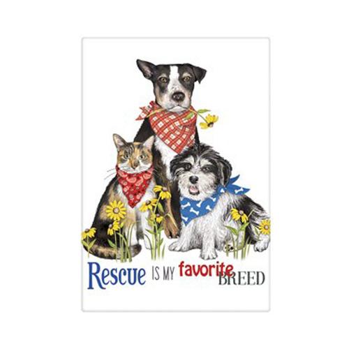Flour Sack Towel: Rescue Pets