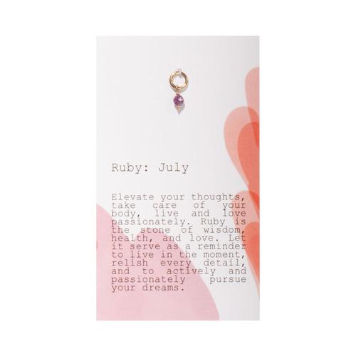 One Love Charm: Ruby/July