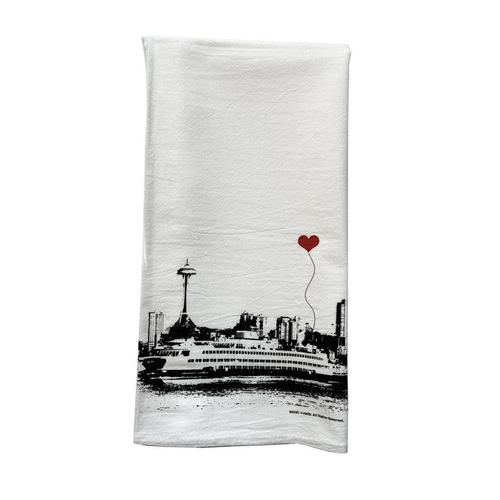 Seattle Ferry Tea Towel
