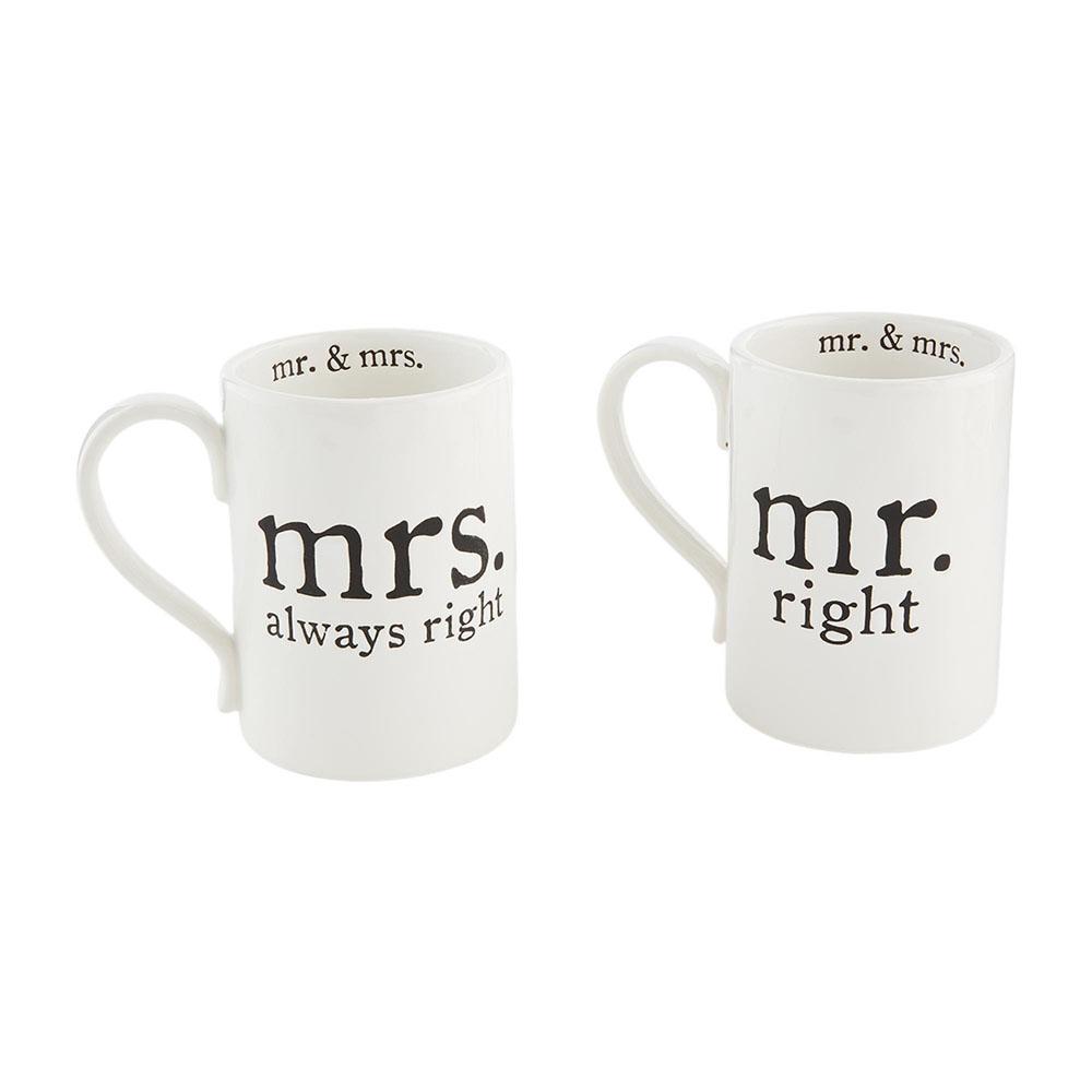  Mr.& Mrs.Right Mug Set