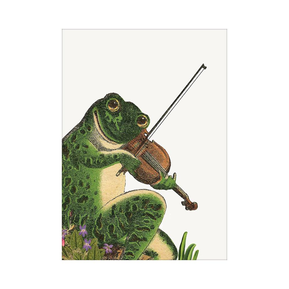  Mini Card : Frog With Violin