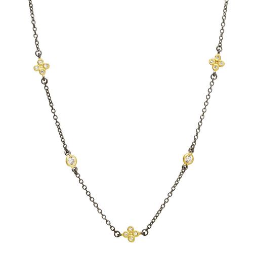 Little Sweet Star Station Wrap Necklace: Gold