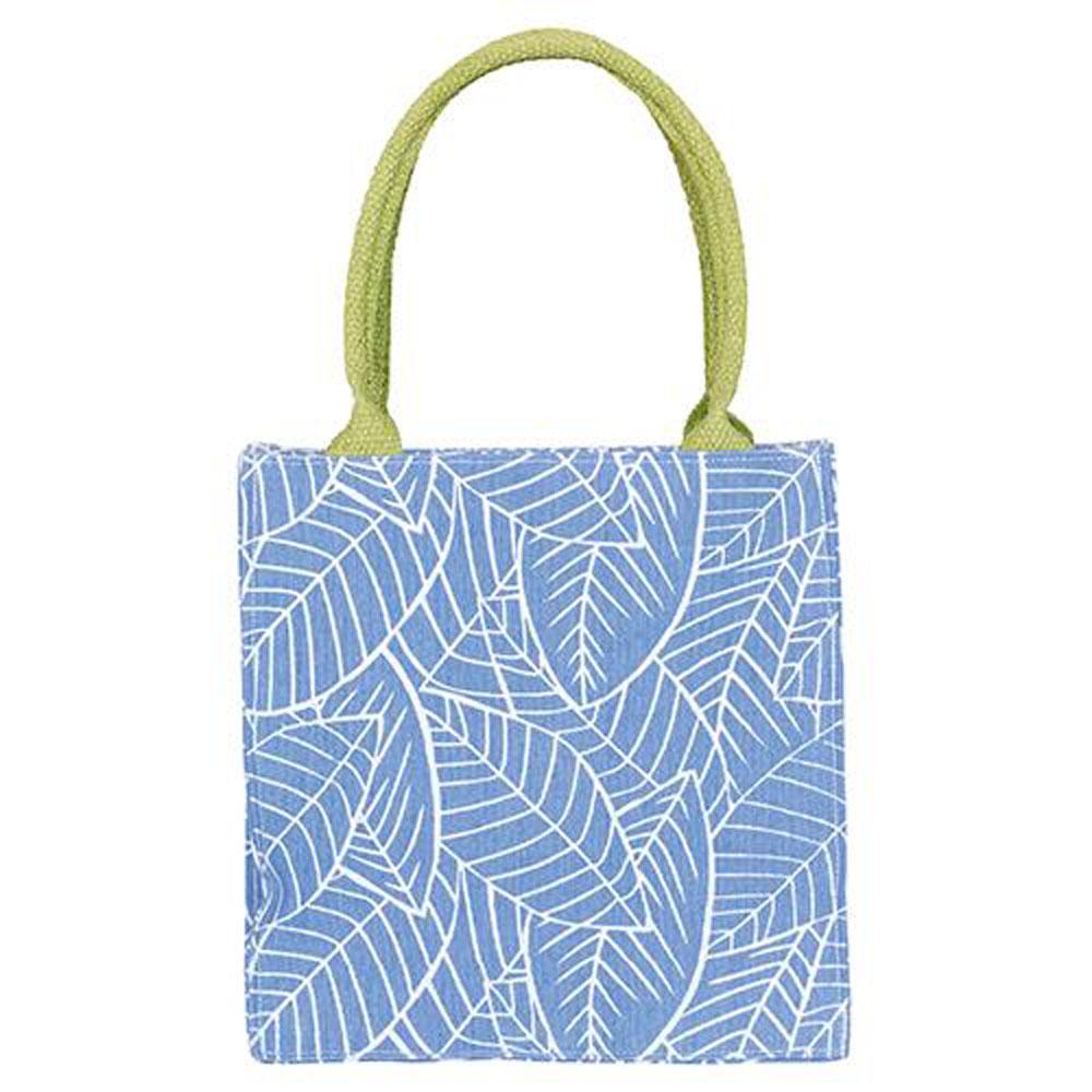  Itsy Bitsy Tote : Lush Leaves Blue