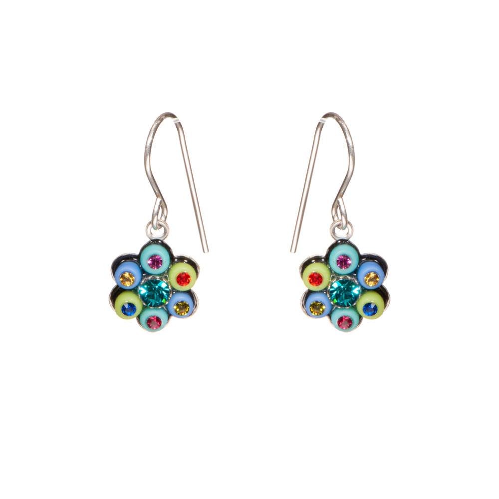  Flower Mosaic Earrings : Small