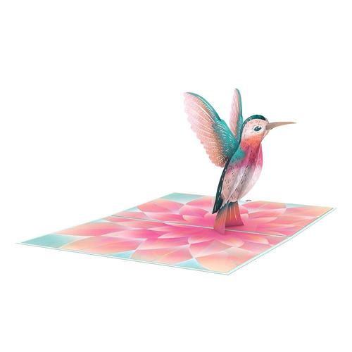 3D Card: Lovely Hummingbird