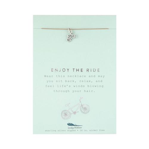 New Moon Silver Necklace: Enjoy/Bike
