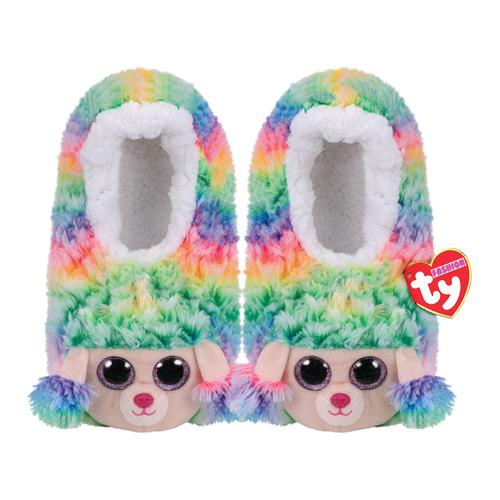 Beanie Boo Slippers: Rainbow (Poodle Slippers)