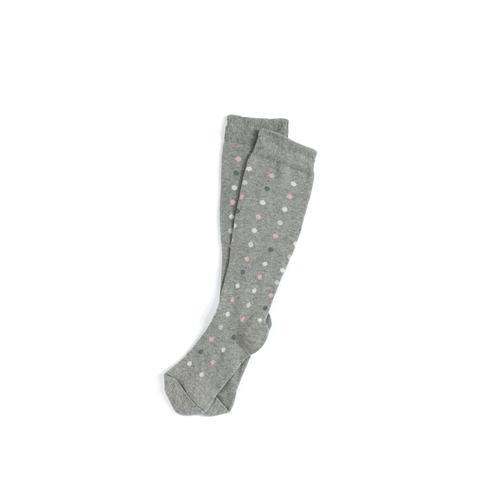 Dots Flight Compression Socks: Gray