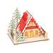  Scandinavian Lighted Lodge Ornament : Red