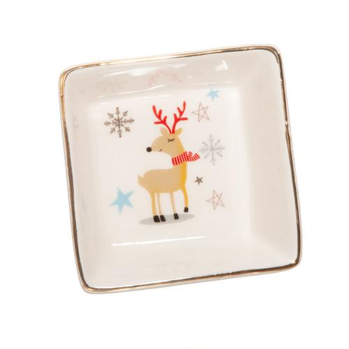 Square Holiday Dish: Reindeer