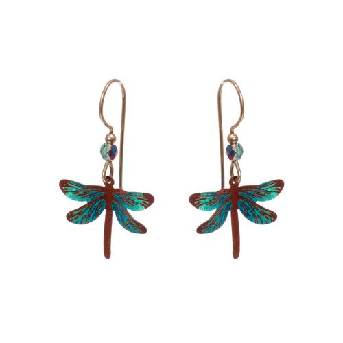 Dragonfly Dreams Earrings: Turquoise