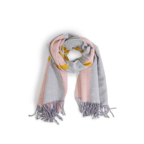 Stripes & More Reversible Scarf: Gray