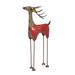  Recycled Metal Deer Figure : Red/Green