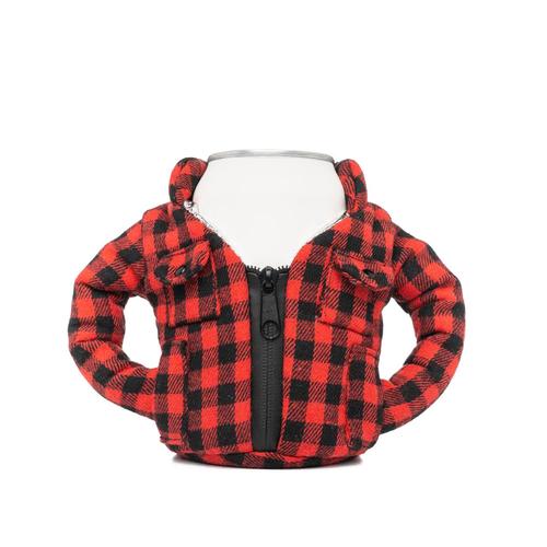 Beverage Flannel Puffin: Buffalo Red