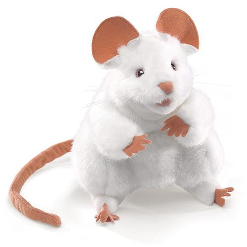 Hand Puppet: White Mouse