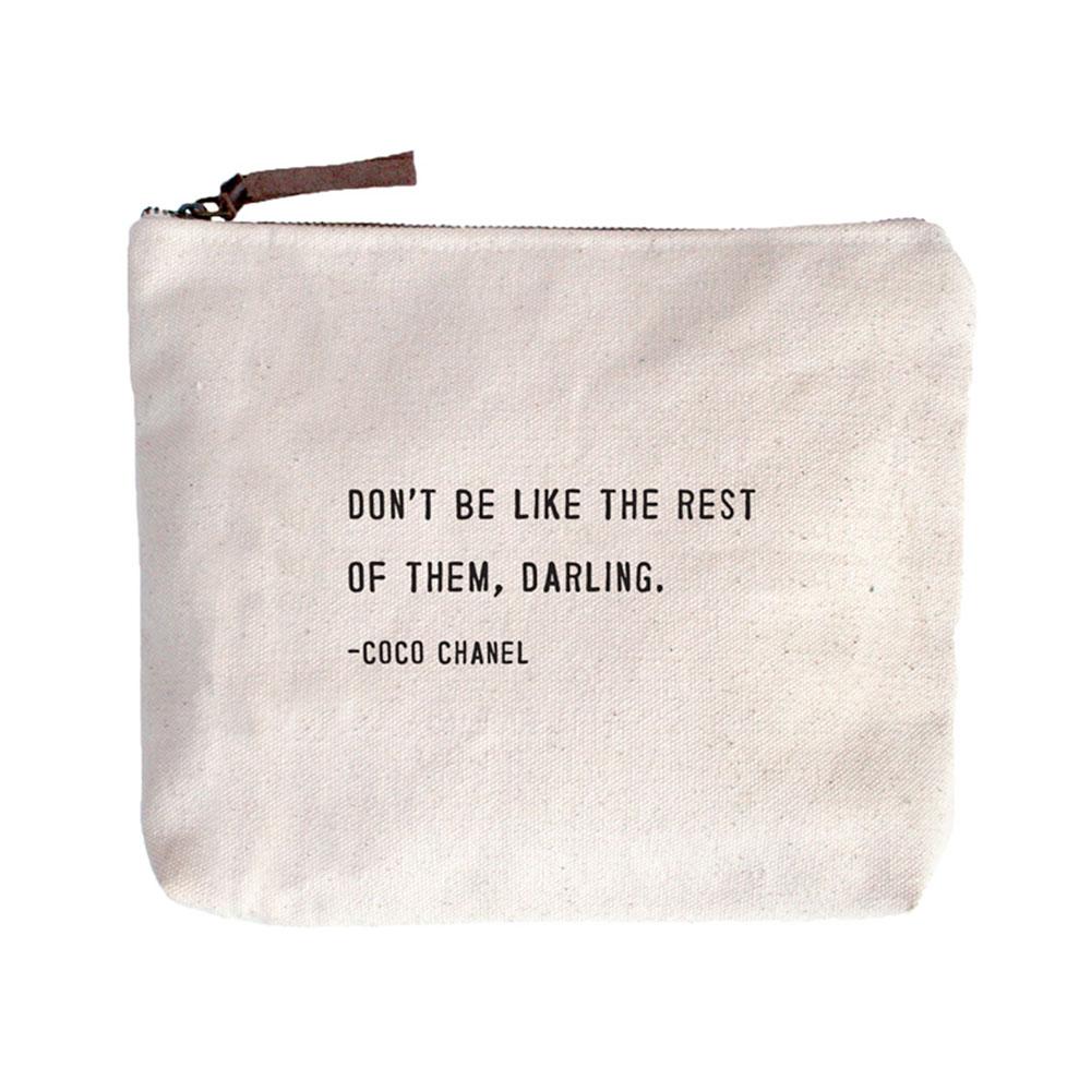  Canvas Zip Bag : Coco Chanel