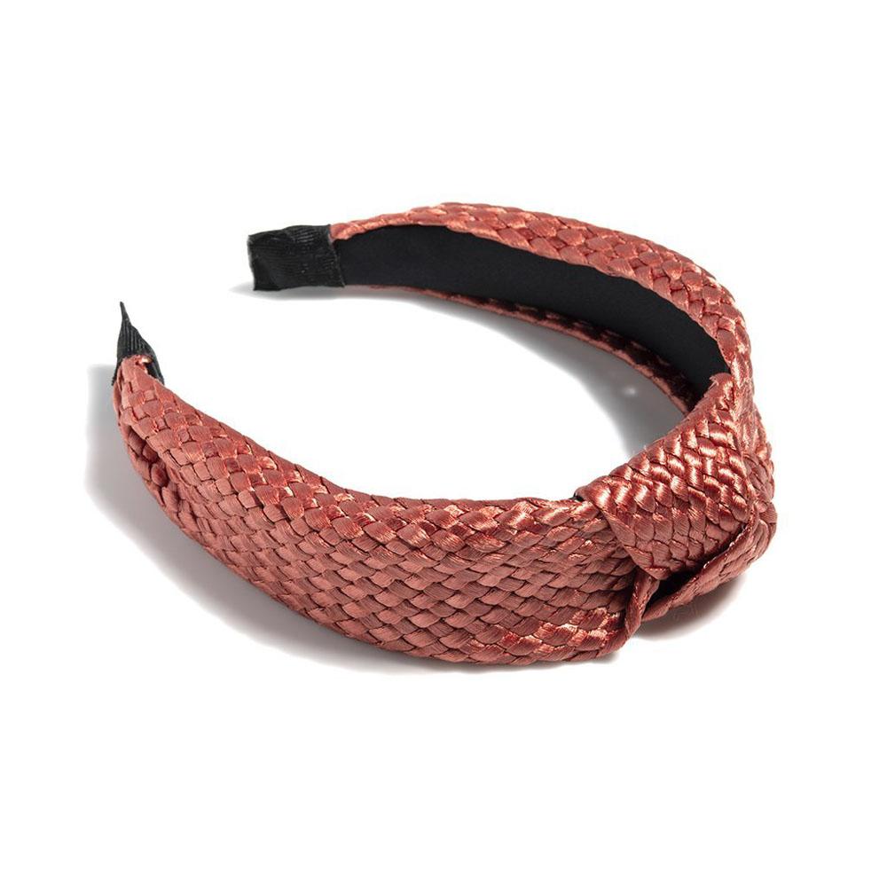  Knotted Woven Headband : Rust