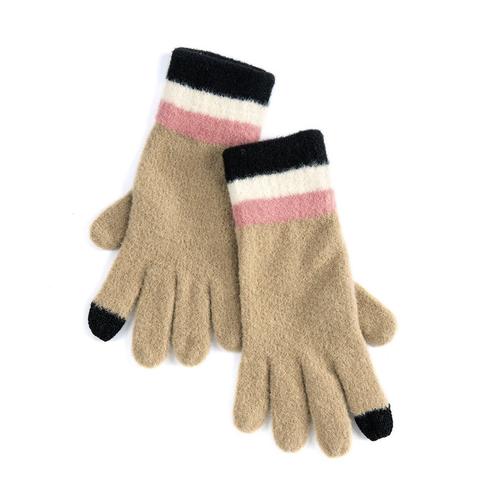 Riley Touchscreen Gloves: Beige