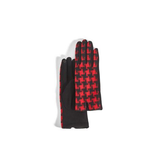 Buffalo Plaid Gloves: Red