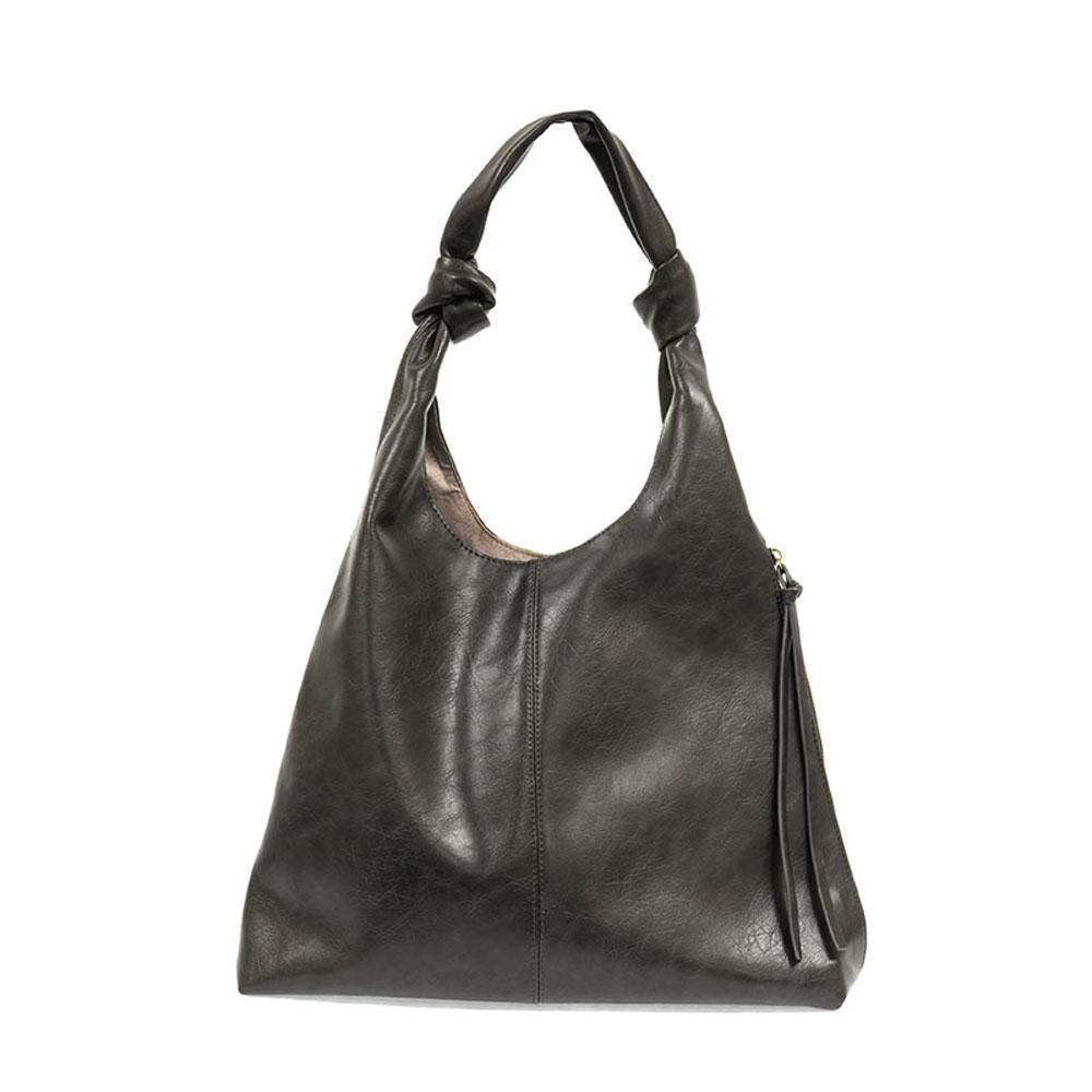  Addie Knot Handle Hobo Bag : Gray