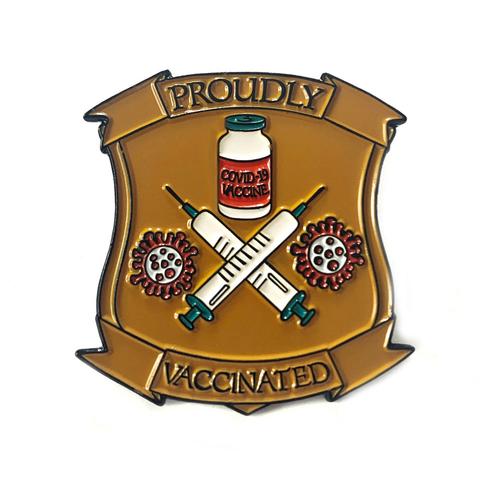 Proudly Vaccinated Enamel Pin
