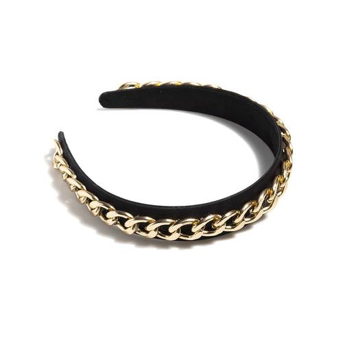 Chain Link Headband: Gold