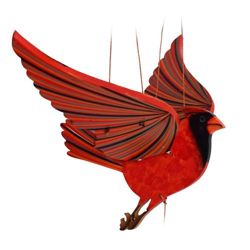 Flying Bird Mobile: Cardinal