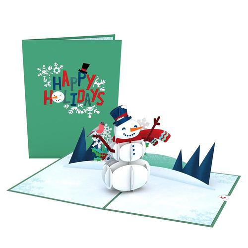 Pop-Up Card: Happy Holidays Snowman
