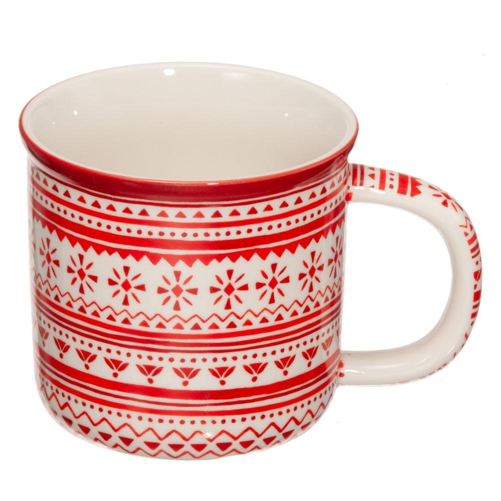  Holiday Sweater Mug : Flake Red