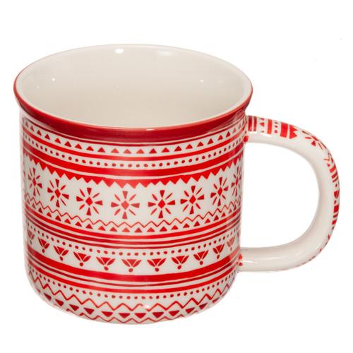 Holiday Sweater Mug: Flake Red