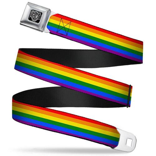 Seatbelt Belt: Rainbow