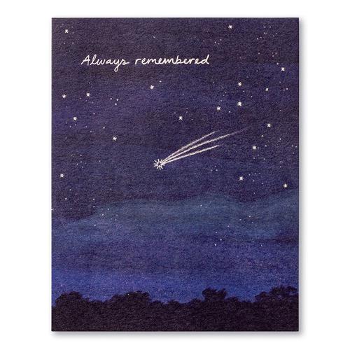Sympathy Card: Always Remembered.