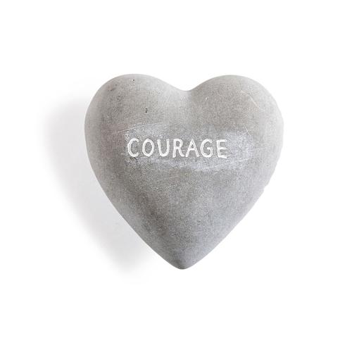 Heart Shaped Stone: Courage