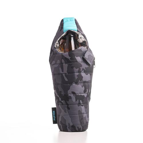 Beverage Sleeping Bag: Camo Grey/Aqua