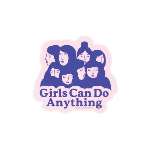 Girls Can Sticker